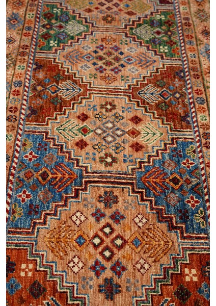 Afgan Orjin Renkli El Dokuma Halı 165X239 ~ 3.94 M2