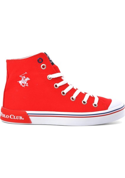 PO-10151 Kırmızı Erkek Bilek Boy Sneaker