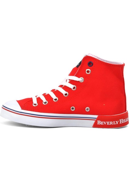 PO-10151 Kırmızı Erkek Bilek Boy Sneaker