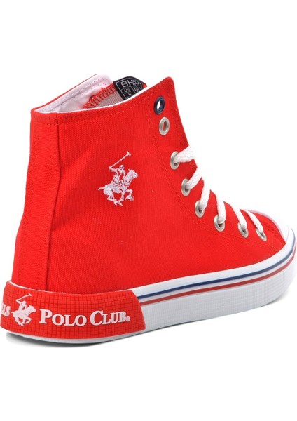 PO-10151 Kırmızı Erkek Bilek Boy Sneaker