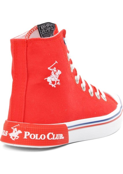 PO-10141 Kırmızı Kadın Bilek Boy Sneaker