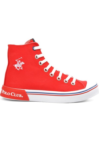 PO-10141 Kırmızı Kadın Bilek Boy Sneaker