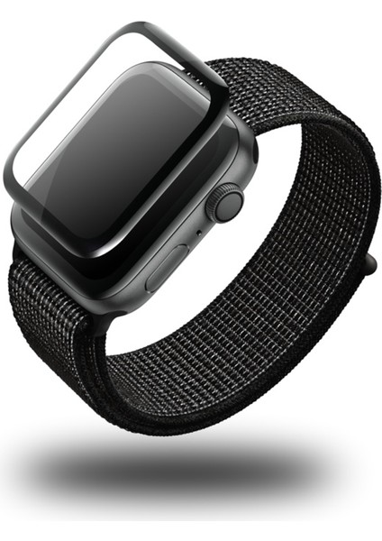 Apple Watch Seri 7 Ekran Koruyucu 41MM Uyumlu 3D Kavisli Nano Cam