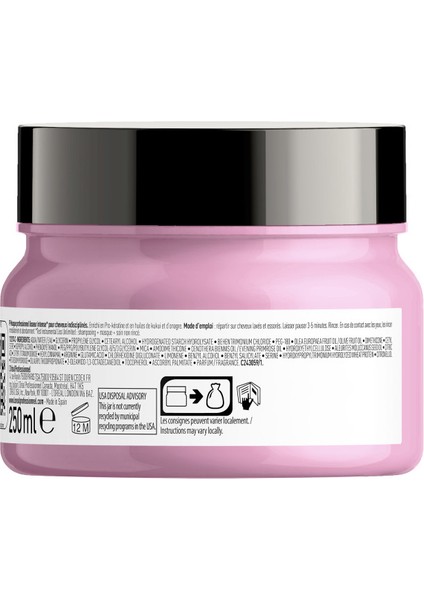 L'oreal Professionnel Serie Expert Liss Unlimited Elektriklenme Karşıtı ve Yoğun Yumuşaklık Veren Maske 250 ml