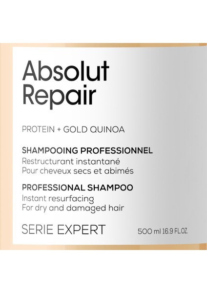 L'oreal Professionnel Serie Expert Absolut Repair Yıpranmış Saçlar için Onarıcı Şampuan 500 ml