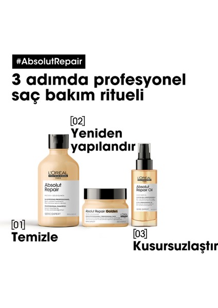 L'oreal Professionnel Serie Expert Absolut Repair Yıpranmış Saçlar için Onarıcı Şampuan 500 ml