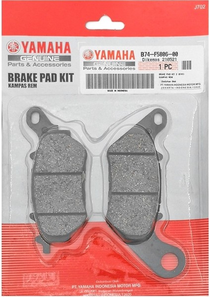 Yeni XMAX300 XMAX250 XMAX125 Arka Fren Balata B74F580600