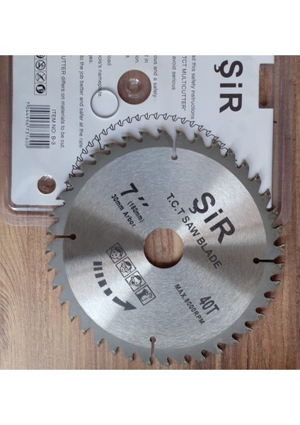 180 mm Ahşap Sunta Kesme Diski Elmaslı Turbo Kesici Daire Testere Tct Blade