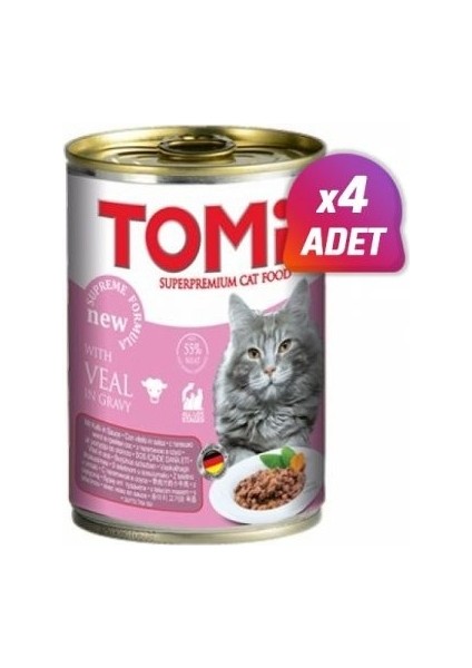 Dana Etli Kedi Konservesi 400 gr 4 Adet