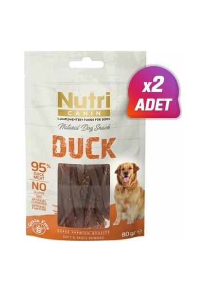 Ördekli Tahılsız Köpek Ödül Maması 80 gr 2 Adet
