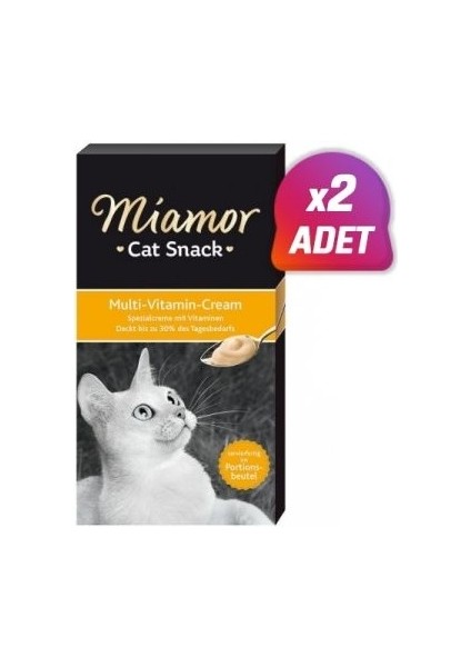 Cream Multivitamin Katkılı Sıvı Kedi Ödülü 6X15 gr 2 Adet