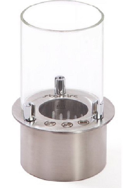 Yuvarlak Burner Camlı Bioethanol Şömine 12 cm