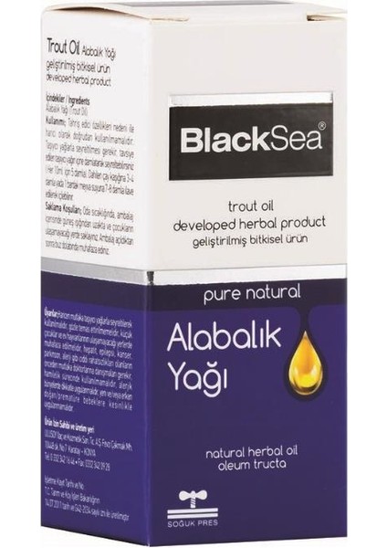 Black Sea Alabalık Yağı 20 ml