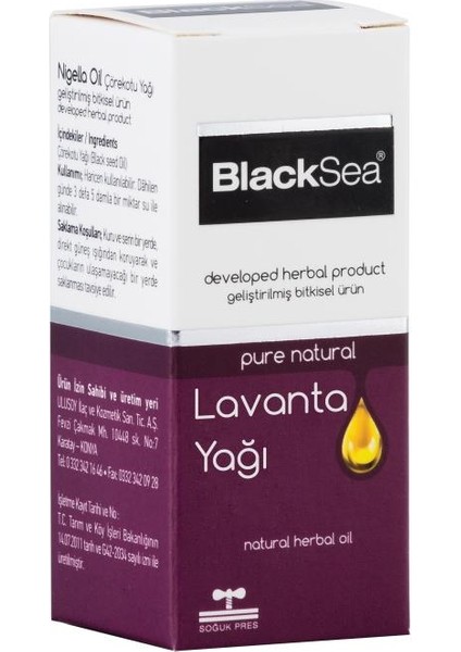 Black Sea Lavanta Yağı 20 ml