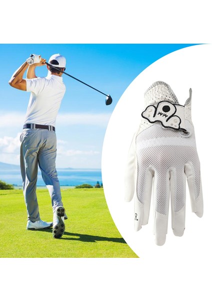 2x Erkek Kadın Golf Eldiveni Golfçü Mikro Yumuşak Fiber Spor Rahat Sol El fiyatları