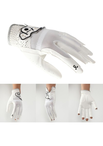 2x Erkek Kadın Golf Eldiveni Golfçü Mikro Yumuşak Fiber Spor Rahat Sol El indirimleri