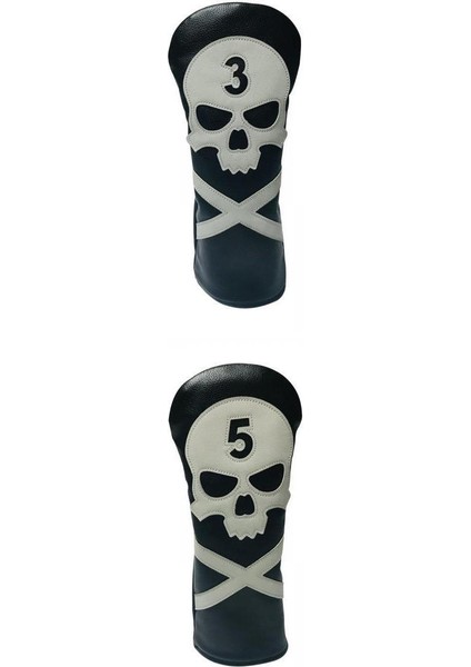 2 Parça Golf Kafa Kapak Kulübü Headcover Koruyucu Golfçü Ekipmanları