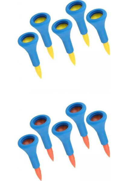10 Adet Golf Kauçuk Tees Uygulama 2 "highs Ev Eğitim Sürüş Plastik