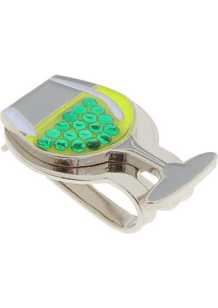 1 Parça Alaşım Golf Topu Marker Şapka Klip Manyetik Golf Hediye Yeşil