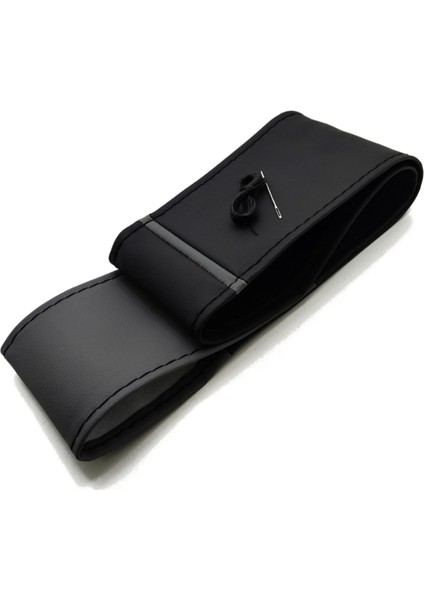 Honda Accort Direksiyon Kılıfı Dikme Iki Renkli Yüzüklü Gri-Siyah