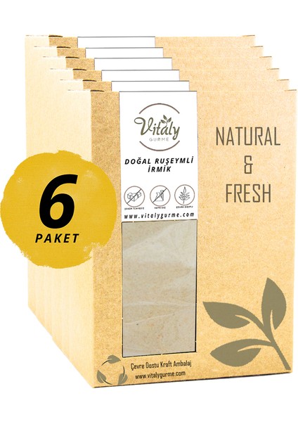 Ruşeymli Irmik +8 Ay Bebek Ek Gıda 6'lı Paket 6X500G