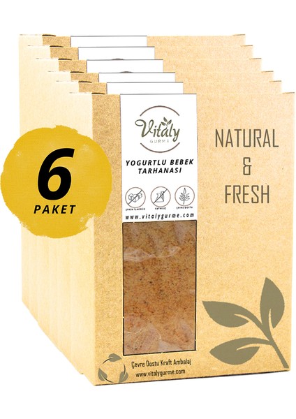 Tarhana +6 Ay Yoğurtlu Bebek Tarhanası 6'lı Paket 6X200 G