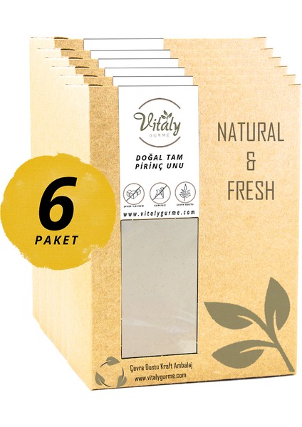 Un Tam Pirinç Unu +6 Ay Bebek Ek Gıda 6'lı Paket 6X500G