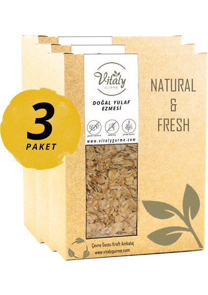 Yulaf Ezmesi Bebek Ek Gıda 3'lü Paket 3X250G