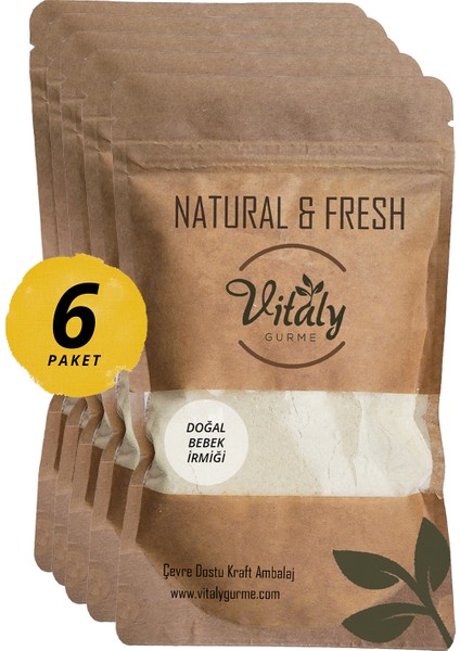Irmik Bebek Irmiği +6 Ay Ek Gıda 6'lı Paket 6X200G