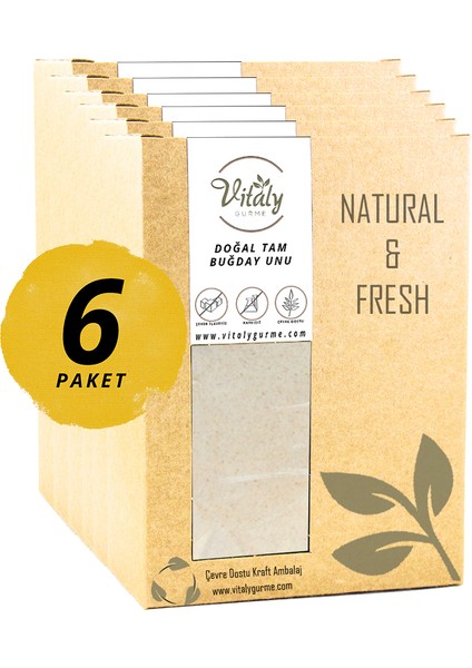 Un Tam Buğday Unu +8 Ay Bebek Ek Gıda 6'lı Paket 6X500G