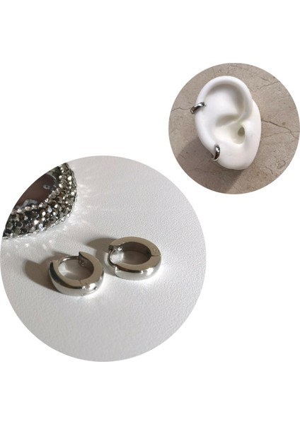 Cerrahi Çelik Mini Çelik Halka Küpe