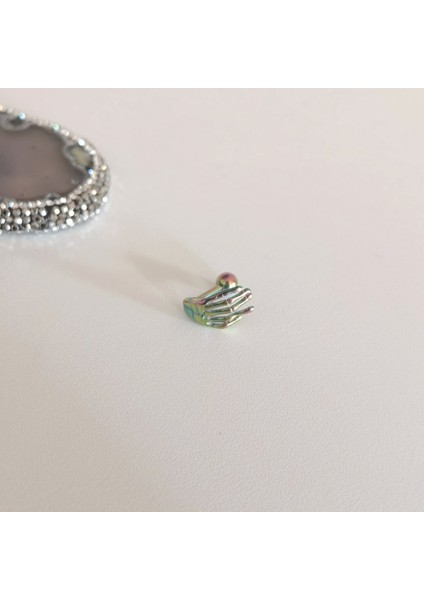 Cerrahi Çelik Rainbow Iskelet El Piercing 6 mm
