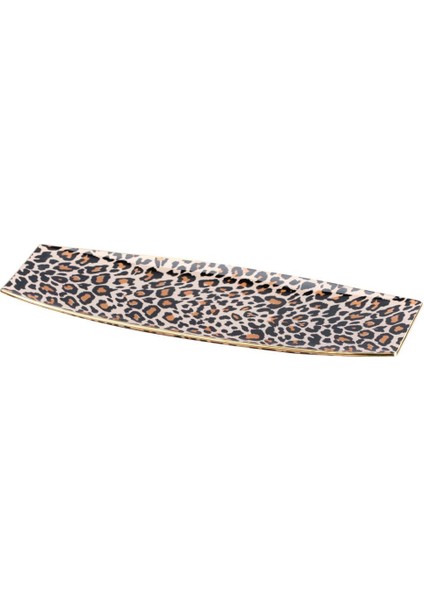 Leopar Kayık Tabak 45CM