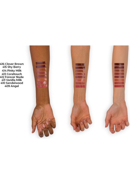 Mattemoist Lipgloss Yarı Mat Saten Bitişli Likit Ruj 415 Shy Berry - Bordo