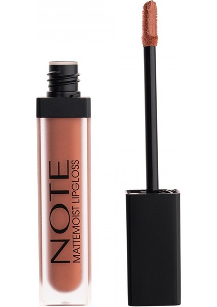 Mattemoist Lipgloss Yarı Mat Saten Bitişli Likit Ruj 414 Pinky Milk - Kahverengi