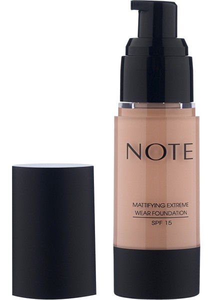 Mattifying Extreme Wear Mat Bitişli SPF 15 Kapatıcı Fondöten 111