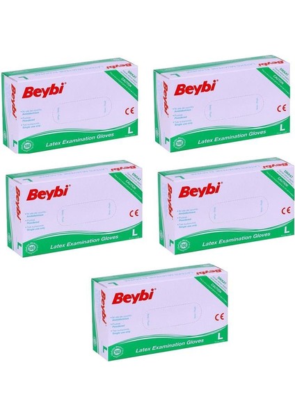 Lateks Pudralı Eldiveni Large 100lü 5 Adet