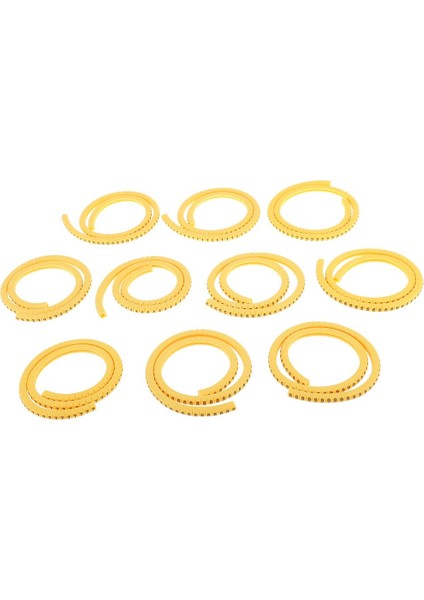 Pvc Sarı Kablo Tel İşaretleyiciler (Yurt Dışından)