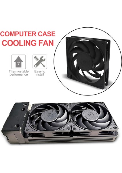 Soğutma Fanları 12 cm / 120MM Yüksek Hava Akımı 12 V Pc Bilgisayar Sıvı Radyatör Siyah Için (Yurt Dışından) fiyatları