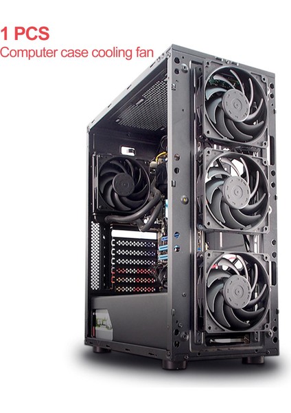 Soğutma Fanları 12 cm / 120MM Yüksek Hava Akımı 12 V Pc Bilgisayar Sıvı Radyatör Siyah Için (Yurt Dışından) fırsatları