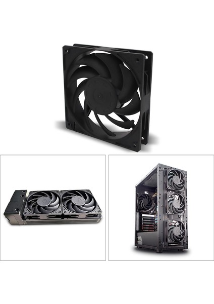 Soğutma Fanları 12 cm / 120MM Yüksek Hava Akımı 12 V Pc Bilgisayar Sıvı Radyatör Siyah Için (Yurt Dışından) indirimleri