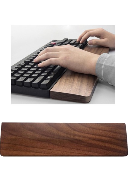 Klavye Tutucu Ahşap El Pad Bilek Dinlenme Palmiye Dinlenme Ofis Çalışan Gamer S Brown Için (Yurt Dışından)