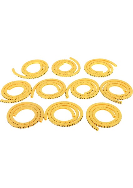 1000X Sarı Kablo Tel Işaretleyiciler Etiketler Etiket Yönetimi No 0 ~ 9 6mm² 6mm² Ec-3 (Yurt Dışından) fiyatları