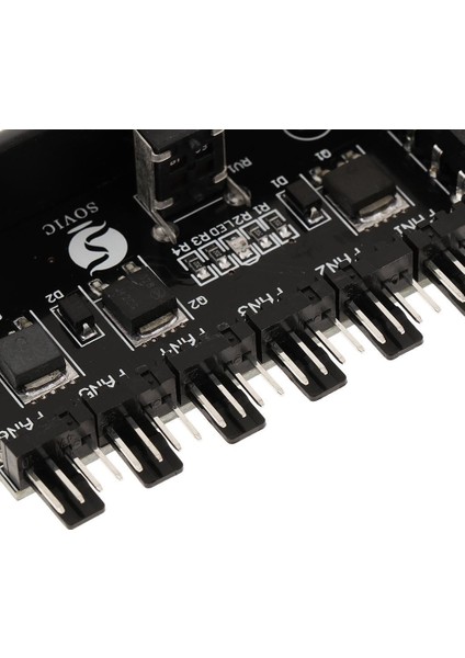 4-Pin Güç Pcı Pwm 6-Kanal Bilgisayar Pc Soğutma Fanı Hız Kontrol Cihazı Hub (Yurt Dışından)
