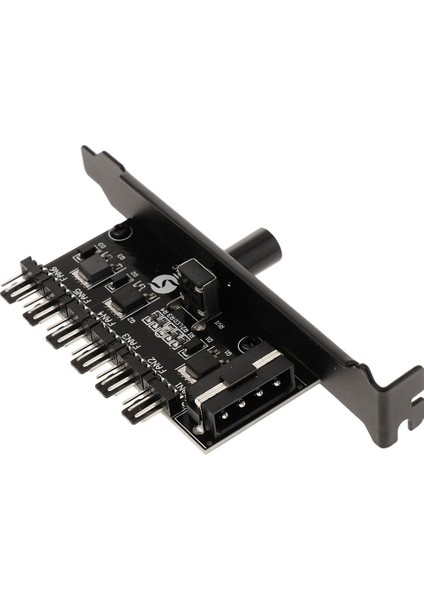 4-Pin Güç Pcı Pwm 6-Kanal Bilgisayar Pc Soğutma Fanı Hız Kontrol Cihazı Hub (Yurt Dışından)
