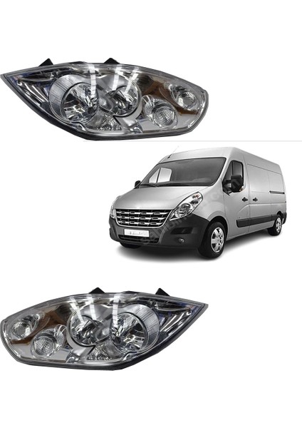 Renault Master Iıı Sağ&sol Far Takımı 2 Adet Motorsuz