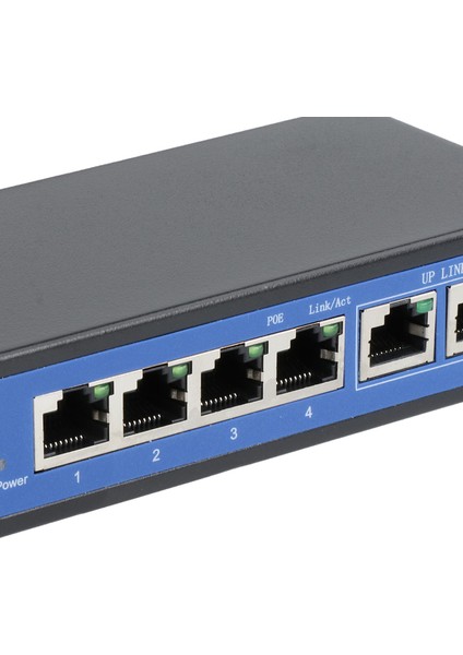 6-Port Hızlı Ethernet Poe Anahtarı - 4 Port Poe ve 2 Bağlantı Noktası Uplink, 10 / 100MBPS (Yurt Dışından) modelleri