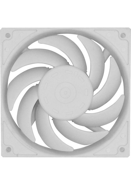 Soğutma Fanları 12 cm / 120MM Yüksek Hava Akımı 12 V Pc Bilgisayar Için Sıvı Radyatör Beyaz (Yurt Dışından)