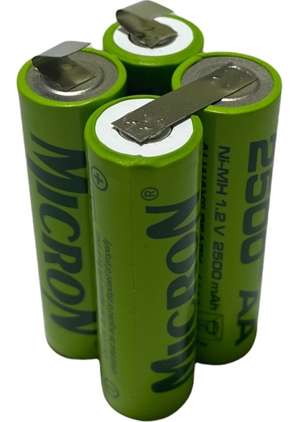 4.8 V Şarjlı Matkap Pili (Bataryası) 2500 Mah Ni-Cd Aa Pil