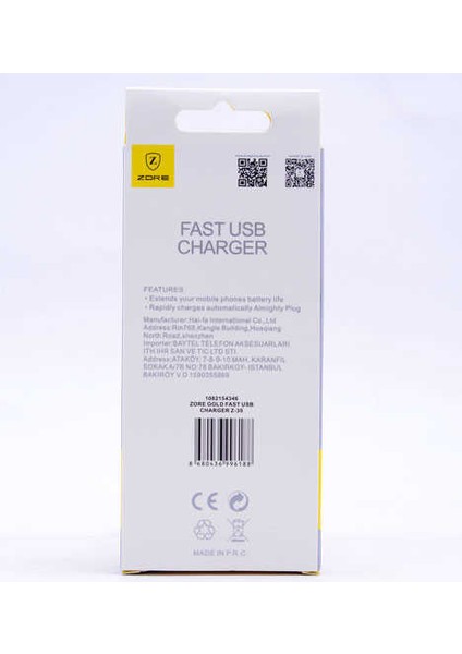 Zore Gold Fast USB Charger Z-35 fiyatları